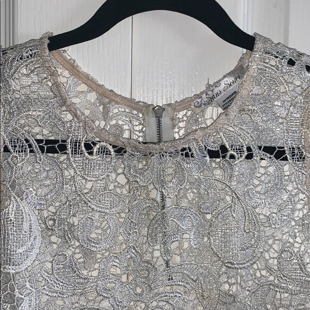 Sheer white lace top - Picture 4 of 6